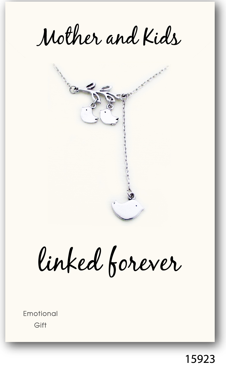 Mother&kids bond silver pendant 